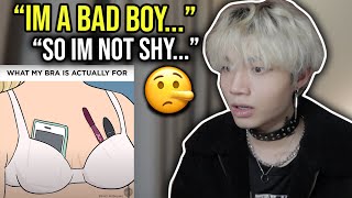 Asian Bad Boy learns about Girls Underwear Problems That Boys Will Not Understand