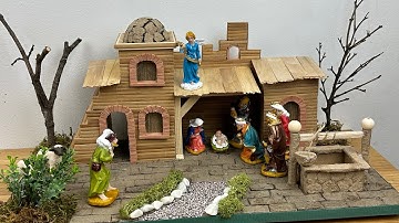 Hoe maak je een kerststal van karton || DIY KERSTKRIBBEN