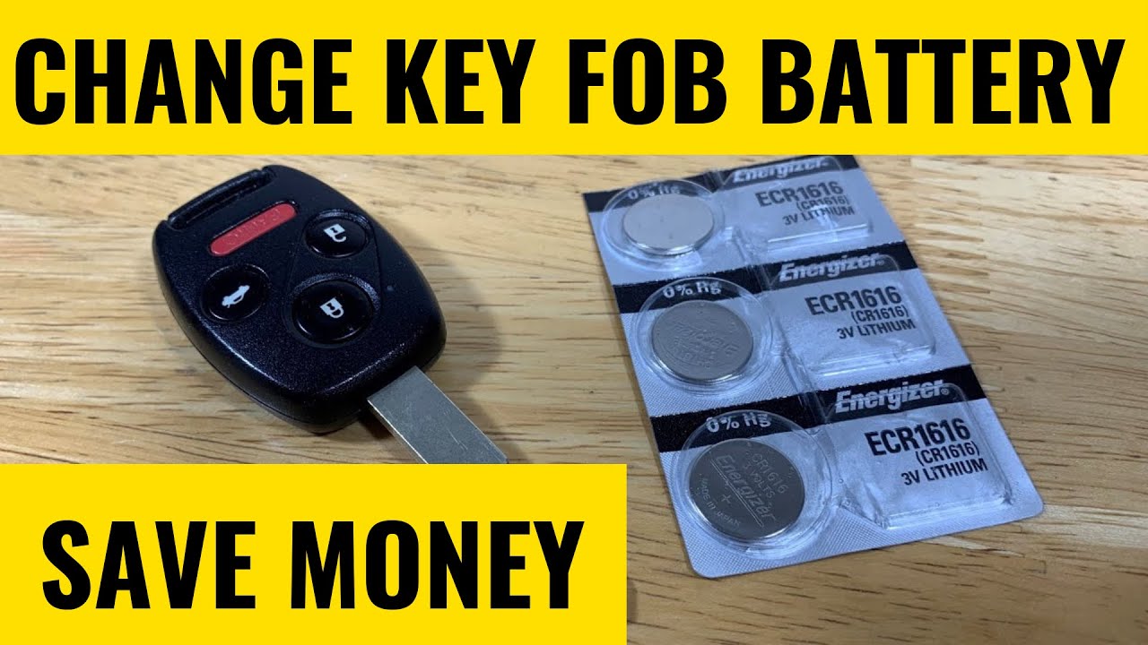 Key remote battery replacement for Honda Accord, Civic, CR-V, and Pilot