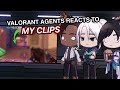 Gacha Valorant Agents reacts to My Clips 🎮 | Gacha Life Reactions