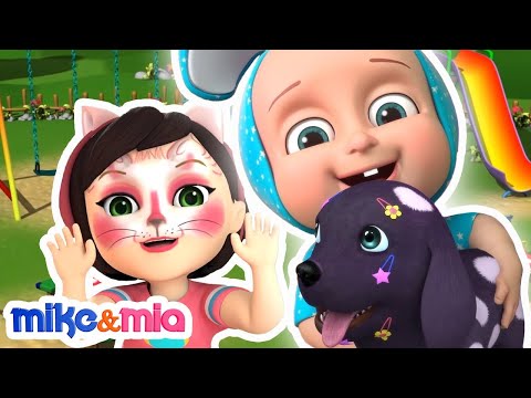 🎶 Bingo the Dog & More Fun with Mike and Mia! 🐶 New Nursery Rhymes for Kids | Learning Cartoons