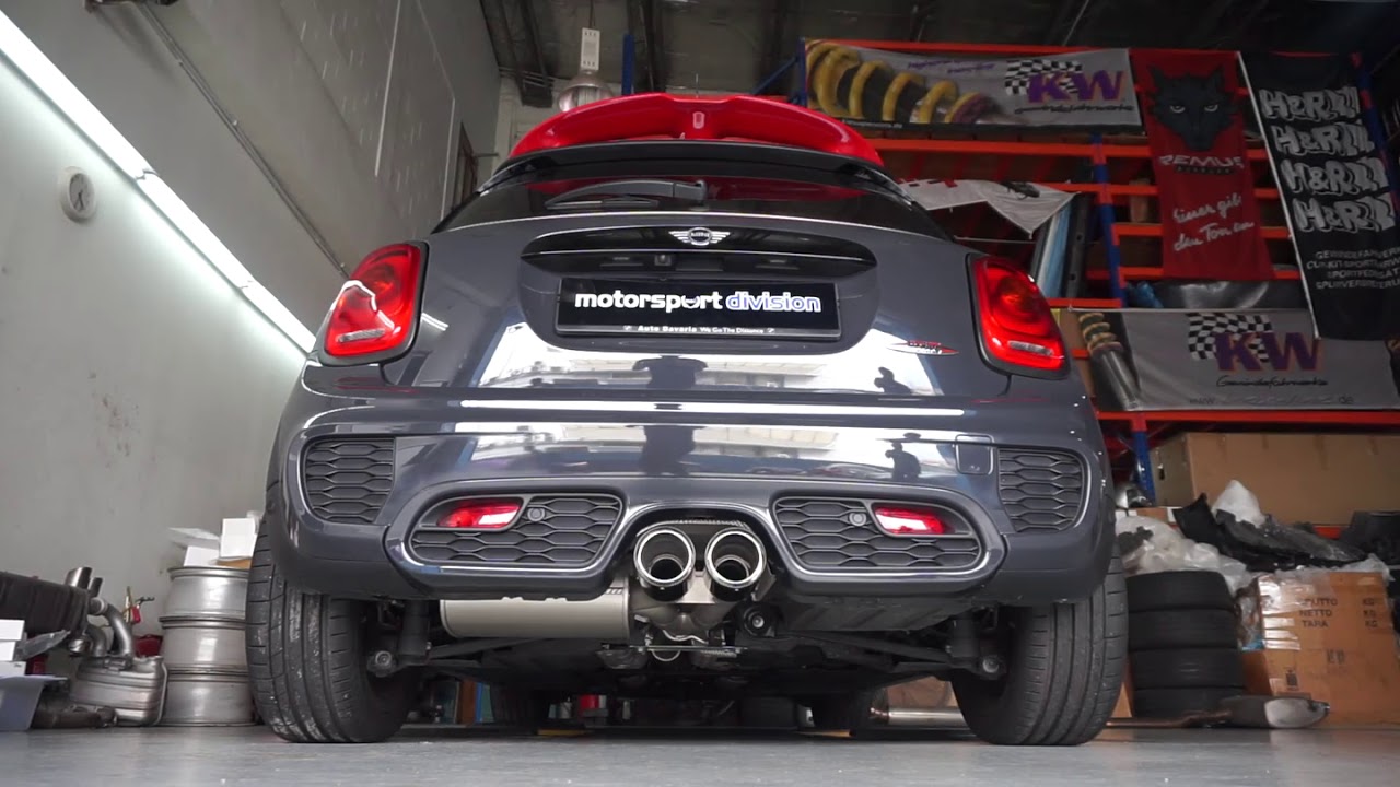 [Rocker Motorsport] Mini Cooper S F56 / F55 Remus Exhaust - YouTube