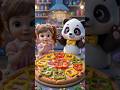 Piko Makes the Perfect Pizza for Mia! 🍕🐼👧 #panda #kidsshorts #kidsfantasyadventure #cartoon