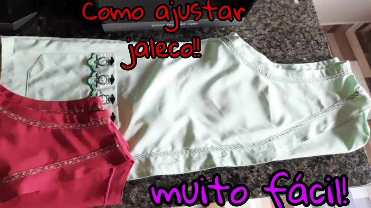 DYI AJUSTANDO JALECO EM 5 MINUTOS! MUITO FÁCIL!