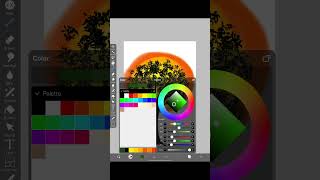 ibisPaint X tutorial how to draw a tree with ibisPaint X? #ibispaintx #tutorial #shorts #shortsfeed