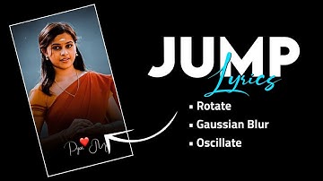 New Trending Rotate Jump lyrics status video tutorial | alightmotion viral video editing Tutorial