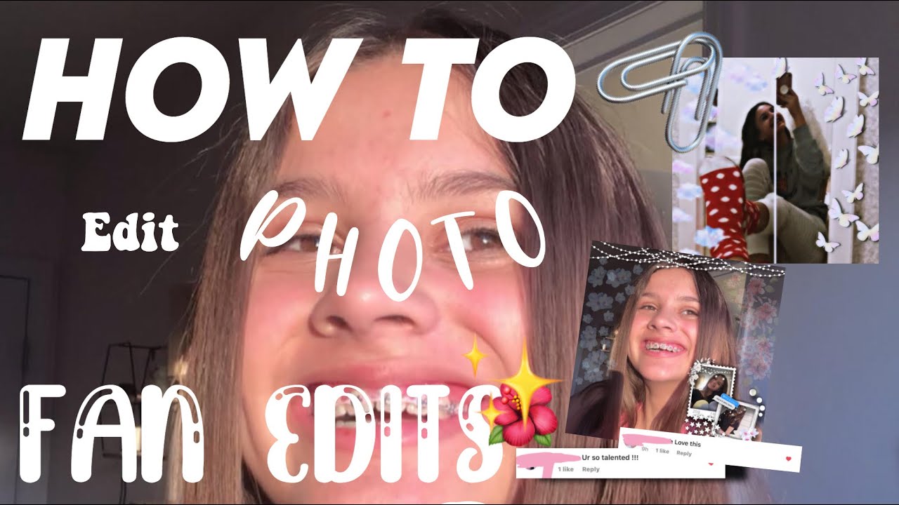 HOW TO ADVANCE YOUR FAN  PHOTO EDITS fan edit  ideas YouTube