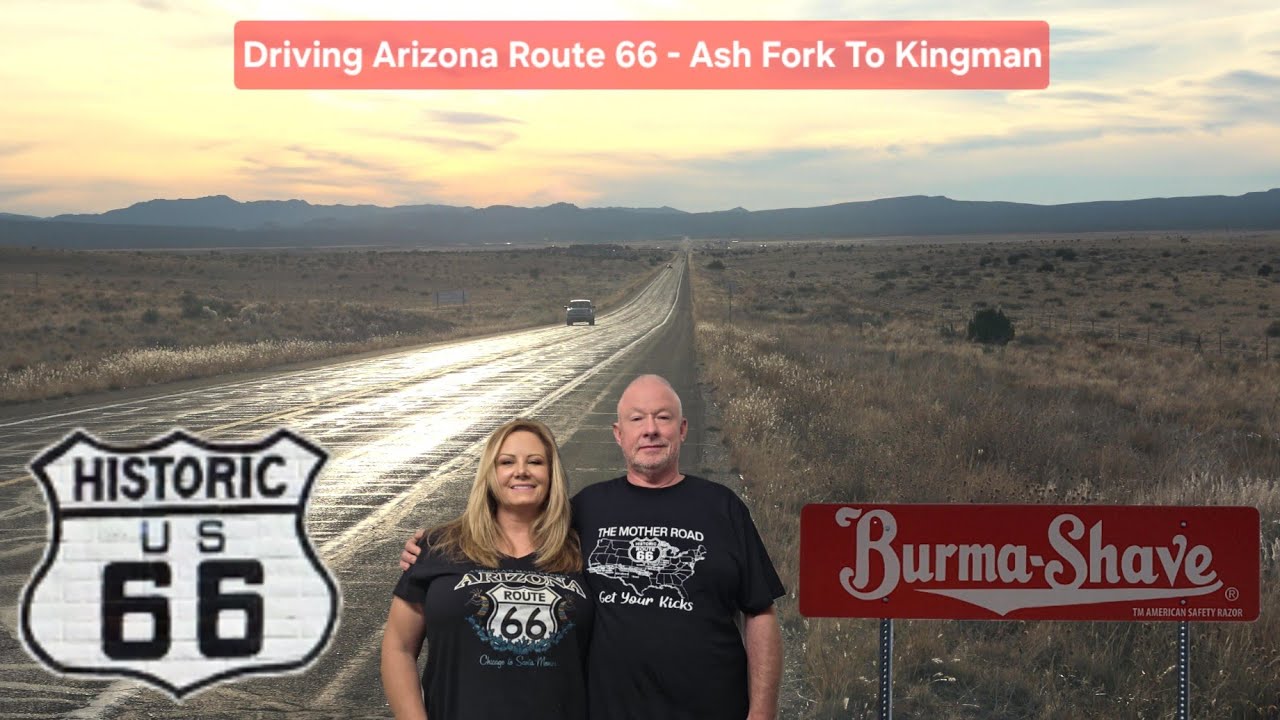 Шоссе 66 — от Эш-Форк, Аризона, до Кингмана, Аризона (самый длинный непрерывный участок шоссе 66)
