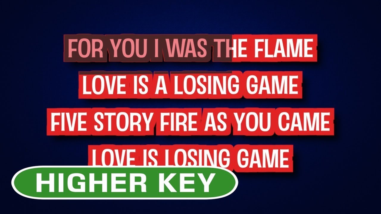 Loving You Is A Losing Game Karaoke