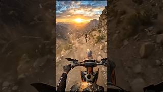 RISKY Mountain Edge Ride! 😱🔥#mountainride#dangerousride#bikepov#extremeride#epicshorts#roxy_rider
