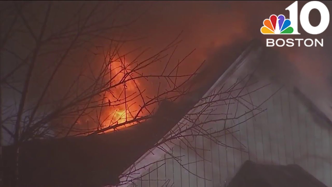 Man pulled from burning Burlington home dies | Neighbors shocked - YouTube