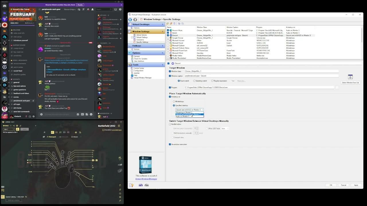 Multiple Virtual Desktops on ONE monitor! Great for streamers! YouTube