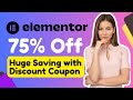 Elementor Pro Discount Code Save 75% - Elementor Promo code - Elementor Coupon Code #elementor