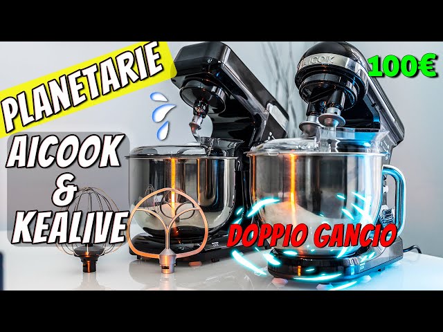 Aicook MK37 Double hook and Kealive mk55 stand mixers review and pizza  tests 