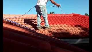 Spray Techniques How Painting Roof Tiles Using An Airless Sprayer