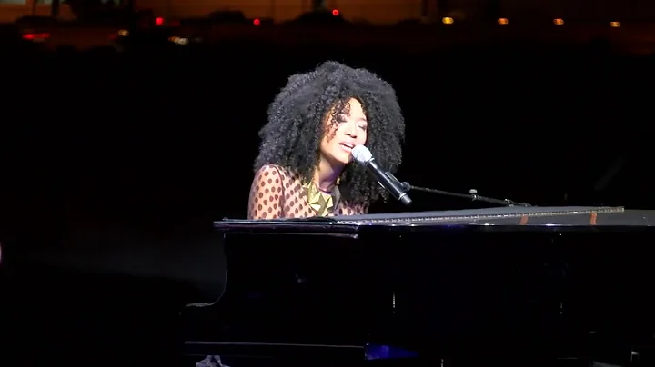 Judith Hill performs 'Rise Up' at Las Vegas Raider...