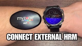 How To Connect External Hrm Myzone Chest Strap To Garmin Fenix 8