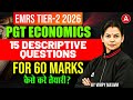 EMRS Tier 2 Economics | EMRS Economics 15 Most Important Descriptive Questions Preparation Strategy