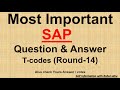 SAP FI & MM Q&A Round 14 | GST, Chart of Accounts, Movement Types & T-Codes