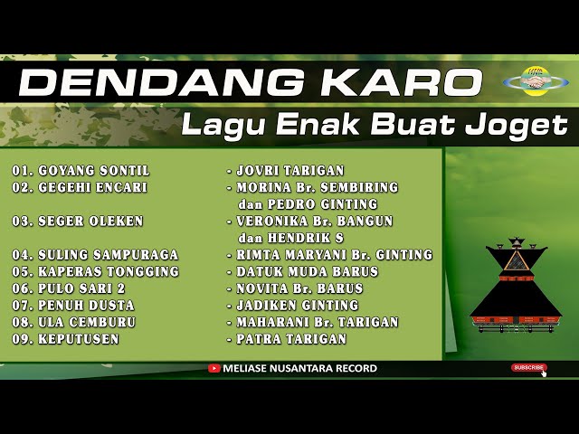 DENDANG KARO - Lagu karo enak buat joget class=