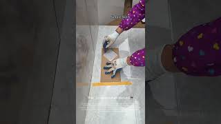 Tile Hole Cutting for Floor Drain with Template 📐🔲