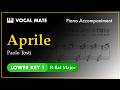 Aprile - Paolo Tosti | B-flat Major | Piano Accompaniment and Highlighted Lyrics