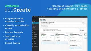 DocCreate - Wordpress documentation creator | WP Knowledge base plugin | Codecanyon Scripts and