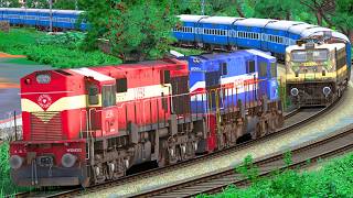WDM3D RESCUE WAP4 ICF BLUE EXPRESS TRAIN | BUMPY RAILROAD | Train Simulator | Railwork | NTG GAMING screenshot 5