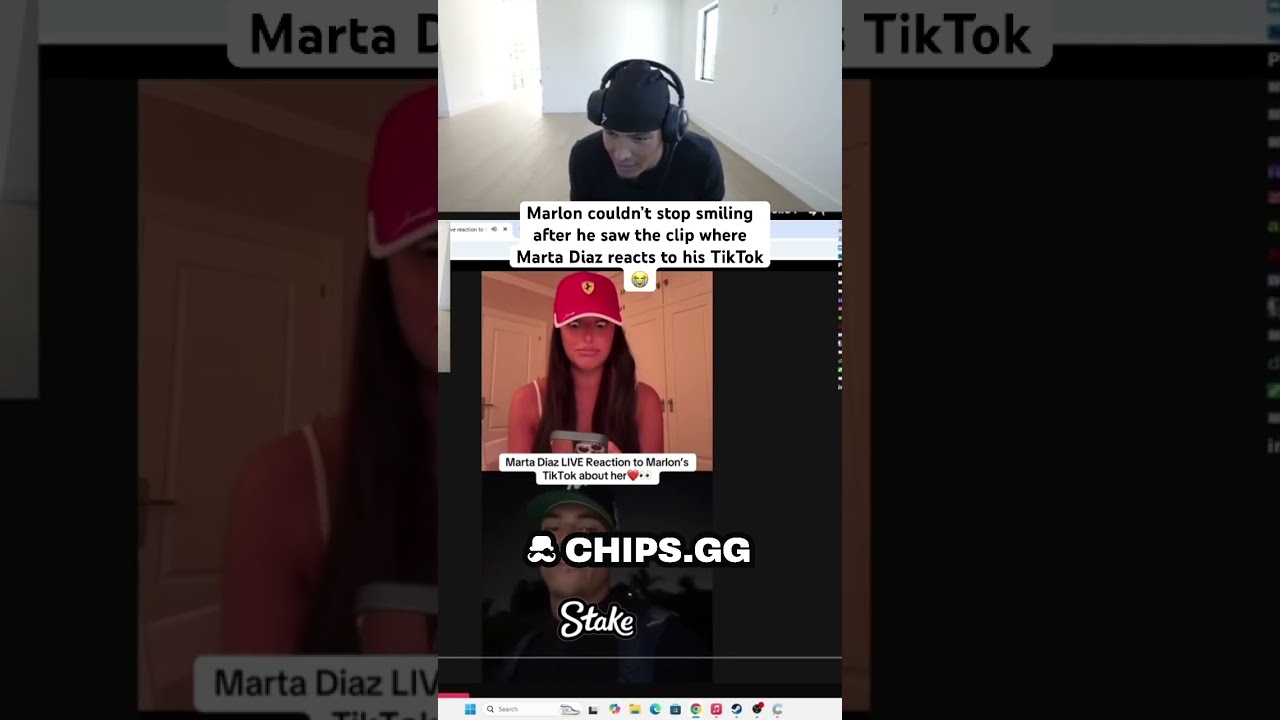 Marlon couldn't stop smiling after he saw Marta Diaz reacting to his TikTok