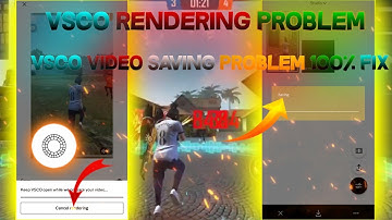 VSCO Rendering Non Stop Problem | Vsco Rendering Problem | Vsco Export Problem | Vsco problem Fix
