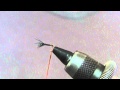 CDCカディス春ver.タイイング（Tying a CDC caddis for early spring ）