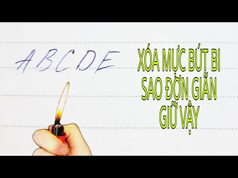 Video MẸO XÓA SẠCH MỰC BÚT BI TRÊN GIẤY RẤT ĐƠN GIÃN - youtube