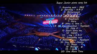 Super Junior piano song list - Part 1