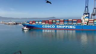Cosco America leaving Ensenada Apr 28 2026 Pt 2
