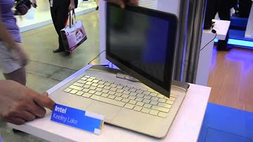 Intel Keeley Lake concept laptop with Cedar Trail at Computex 2011