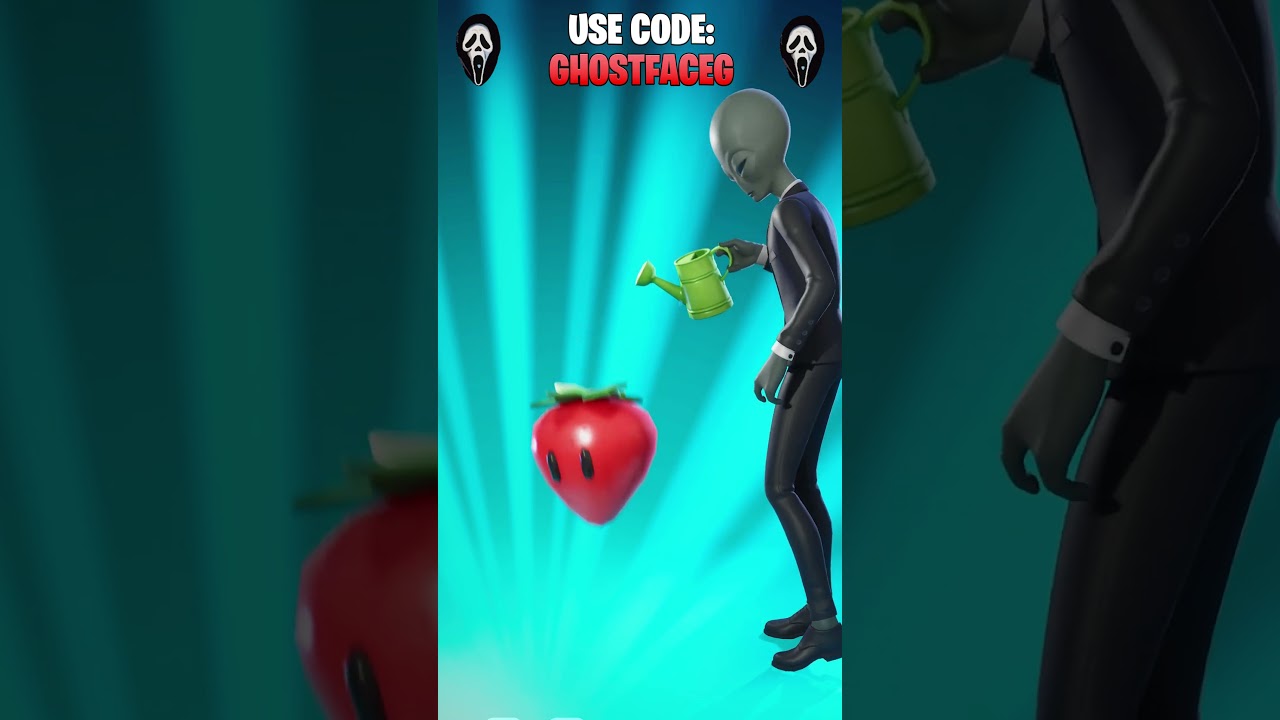 Alien Grey - Bounce Berry - Fortnite Emote 