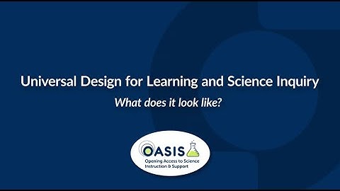 Universal Design for Learning and Science Inquiry