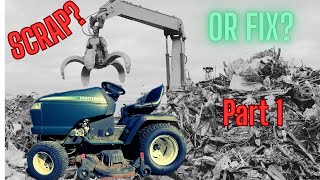 * PART 1 * Scrap It or Fix It? Craftsman Garden Tractor Left For Dead! 26HP Kohler Command Engine!