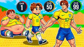 From Fat to Soccer Player in Kick a Lucky Block!