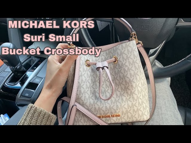 Michael Kors Suri Small Bucket Crossbody in Signature Dark Powder