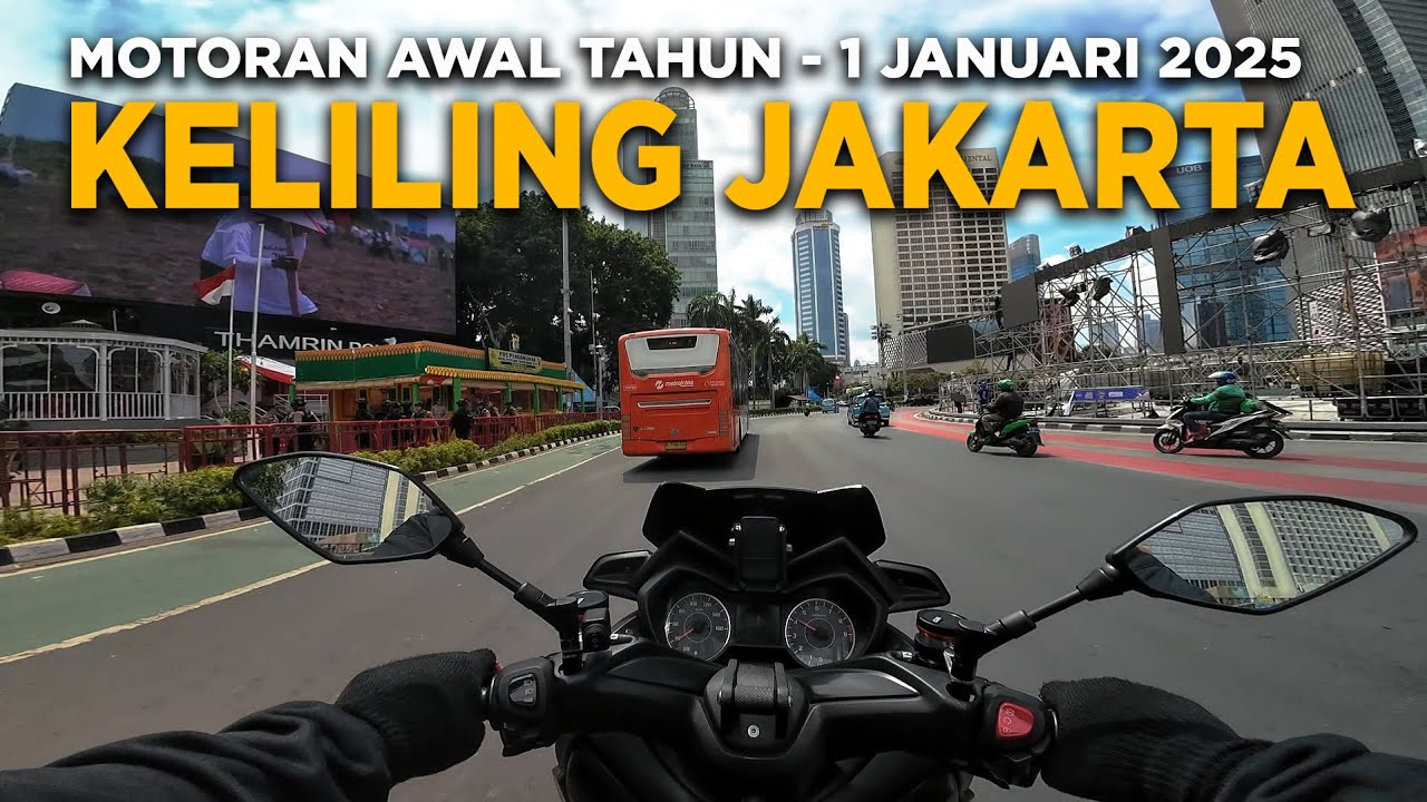 Motoran Keliling JAKARTA ‼️ Suasana Kota JAKARTA Awal Tahun 2025 | Lancar Jaya