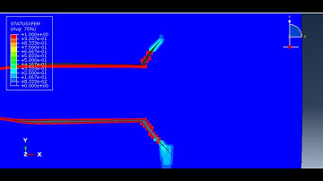 Kalthoff–Winkler experiment crack growth using a peridynamic model under low velocity impact -Abaqus