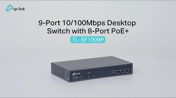 9-Port 10/100Mbps Desktop Switch with 8-Port PoE+ | TP-Link TL-SF1009P