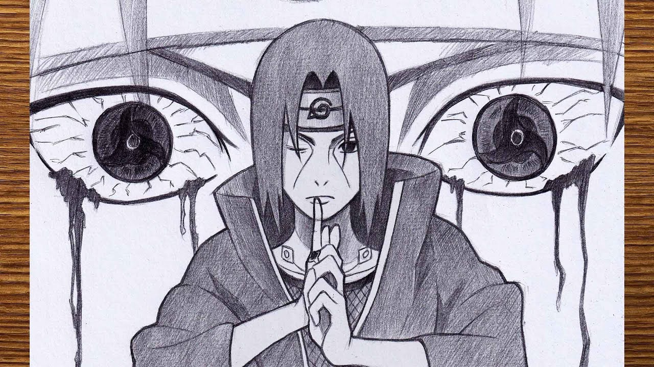 How to Draw Itachi Uchiha — Easy Drawing - Storiespub - Medium