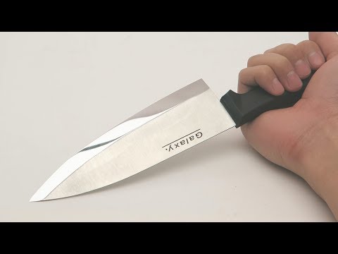 Sharpening a $ 1  Kitchen knife with $ 300 Whetstone