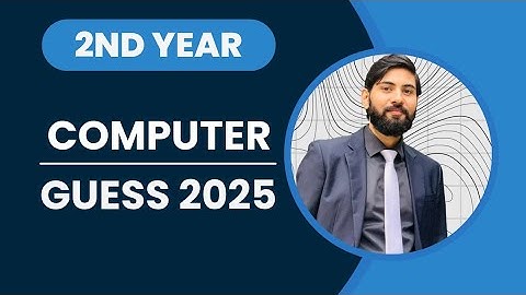 2nd year computer guess paper 2025 | class 12 computer