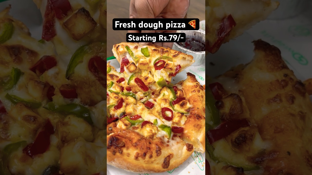 Fresh dough pizza starting rs.79/- 😍❤️ #streetfood #raipurfoodie #food