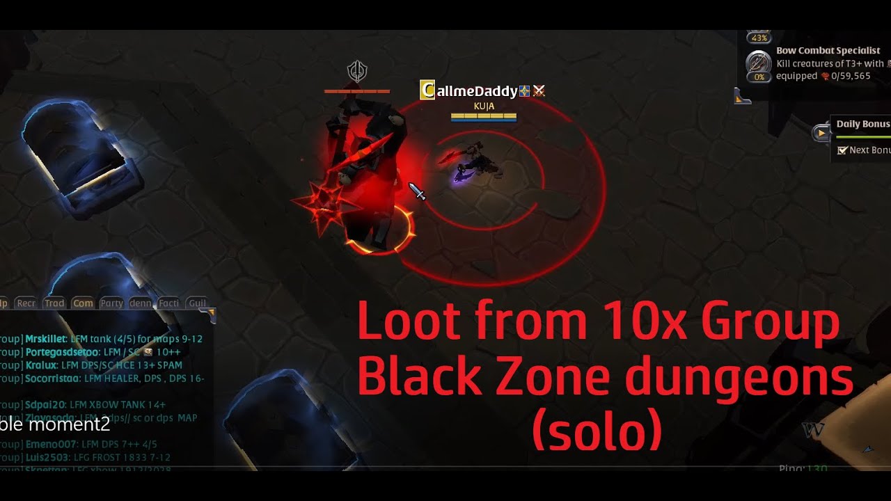 loot from 10x group blackzone dungeons  solo