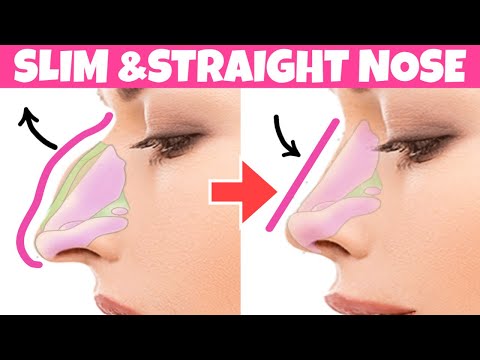 Get a Slim, Straight Nose With This Exercise & Massage! Hooked Nose Reduction, Remove Nose Hump
