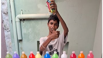 Best of compilation video of entertaining bottle color matching challenge game